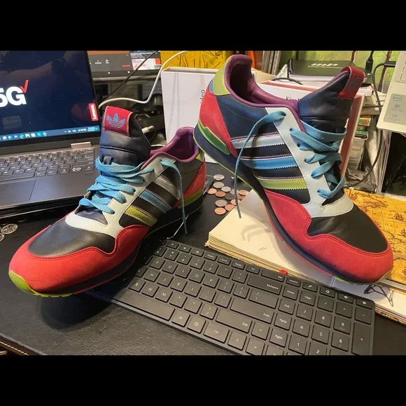 Adidas Mens size 12 retro rare Classic leather fashion sneakers - Picture 6 of 9